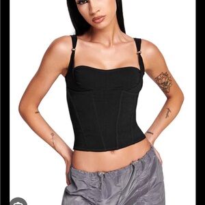 I AM GIA IDEZ CORSET in Black